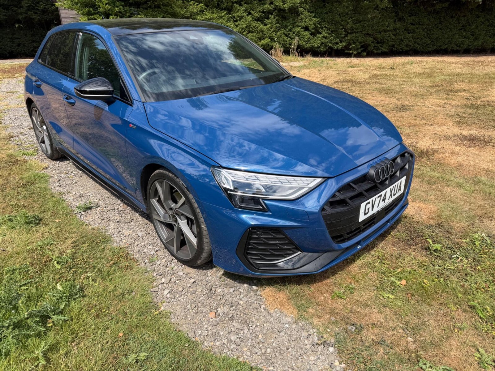 Blue Audi A3 Sportback